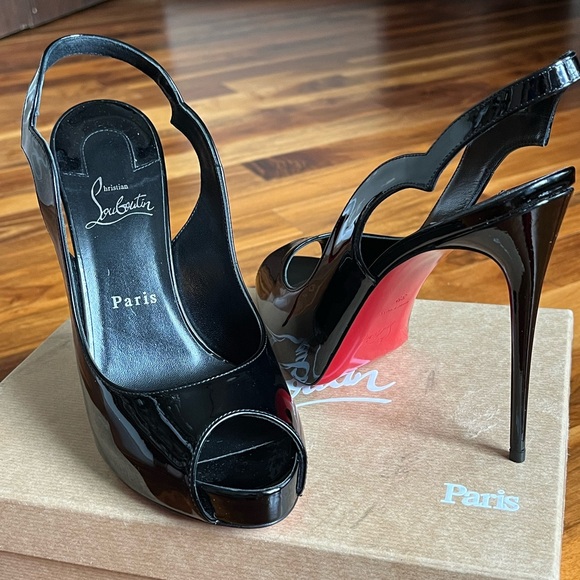 Christian Louboutin Shoes - Christian Louboutin Hot Chick Peep Toe Slingback Pump